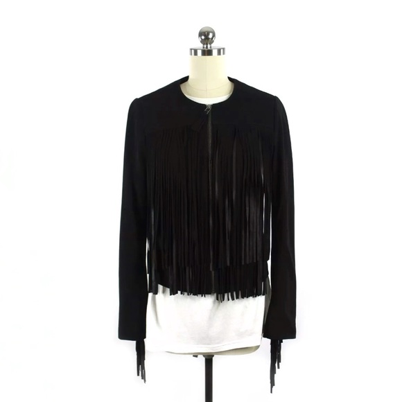 Mackage Denna Suede Fringe Jacket - Picture 3 of 8